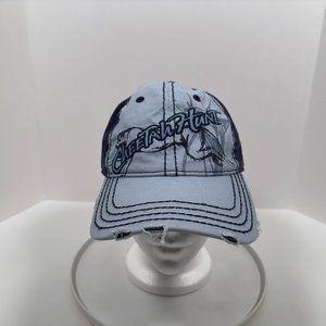 Busch Gardens Cheetah Hunt Blue Baseball Hat‎ Adjustable Distressed